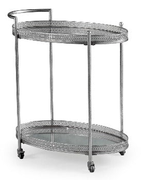 Antique Metal Bar Trolley - EM98 - Uneeka