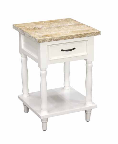 Antique Style Cottonwood Tall Side Table - PPR264 - Uneeka