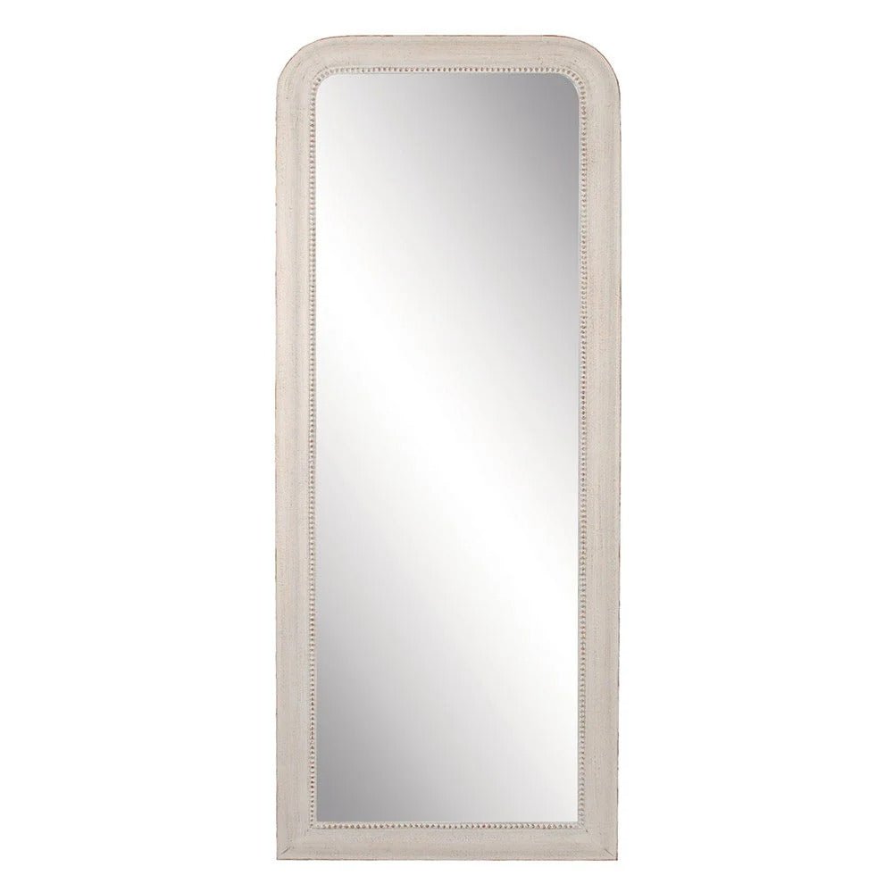 Antique White Vintage Full Length Mirror - S5010 - Uneeka