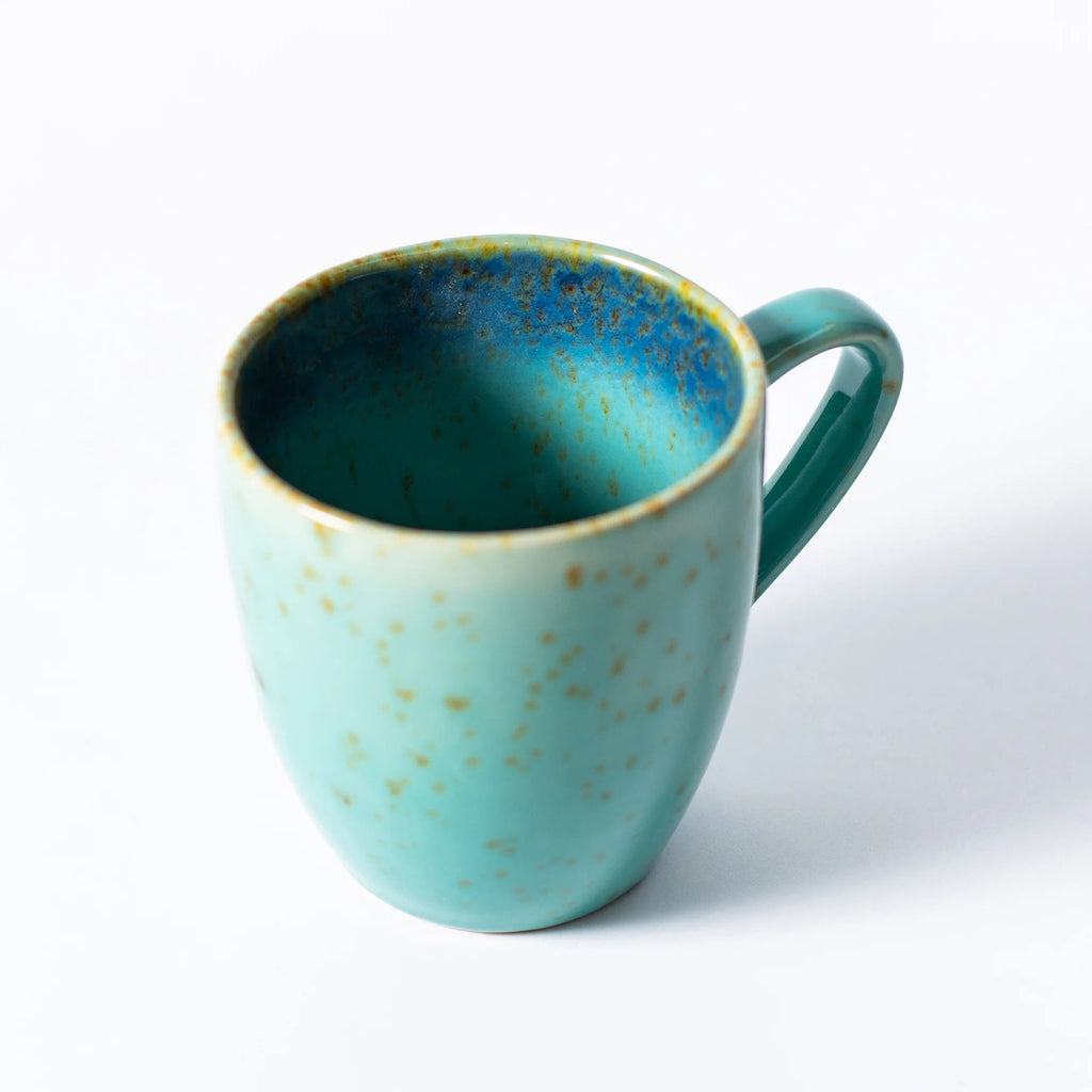 Aqua Blue Glazed Stoneware Mug - 882209 - Uneeka