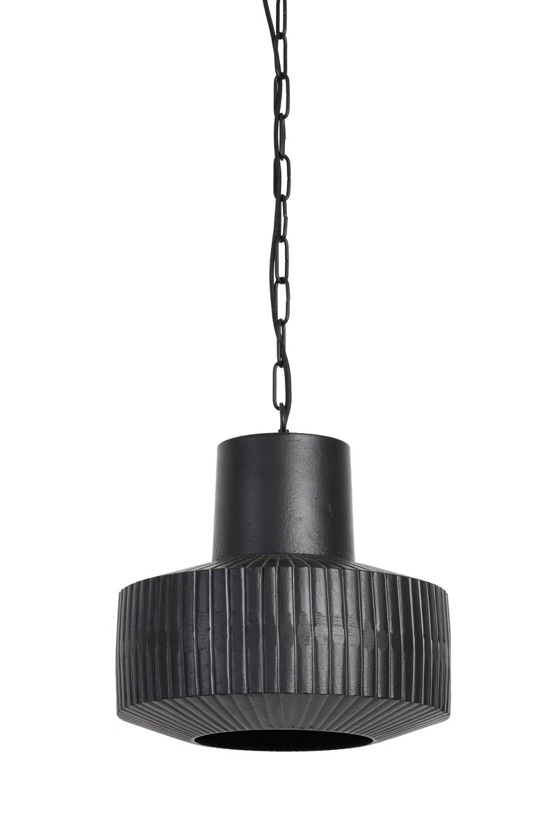 Art Deco Style Matte Black Hanging Lamp - 2948458 - Uneeka