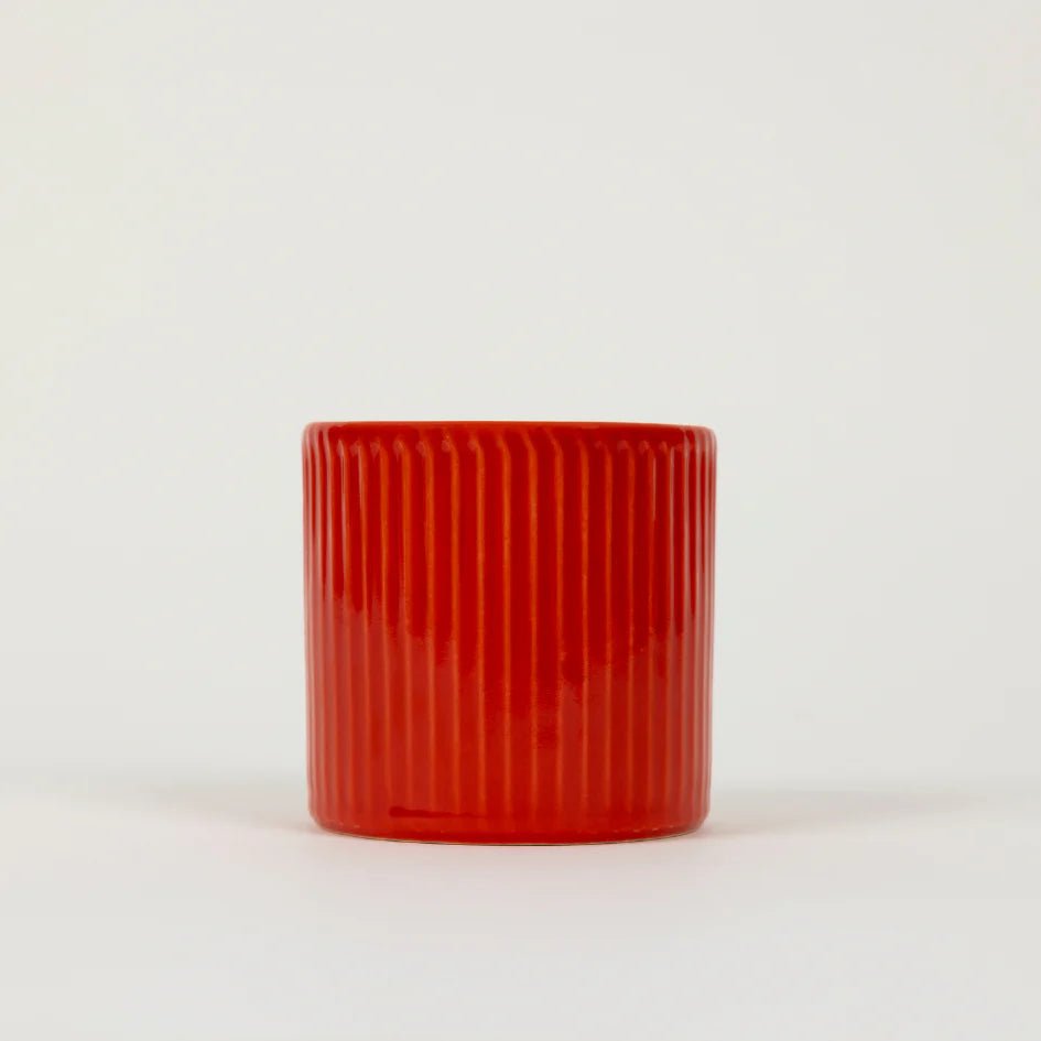 St Eval Artist Ceramic Pot Candle Wild Rhubarb - F01484 - Uneeka