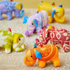 Assorted Colour Recycled Sari Elephant Decoration - HDEC128 - Uneeka