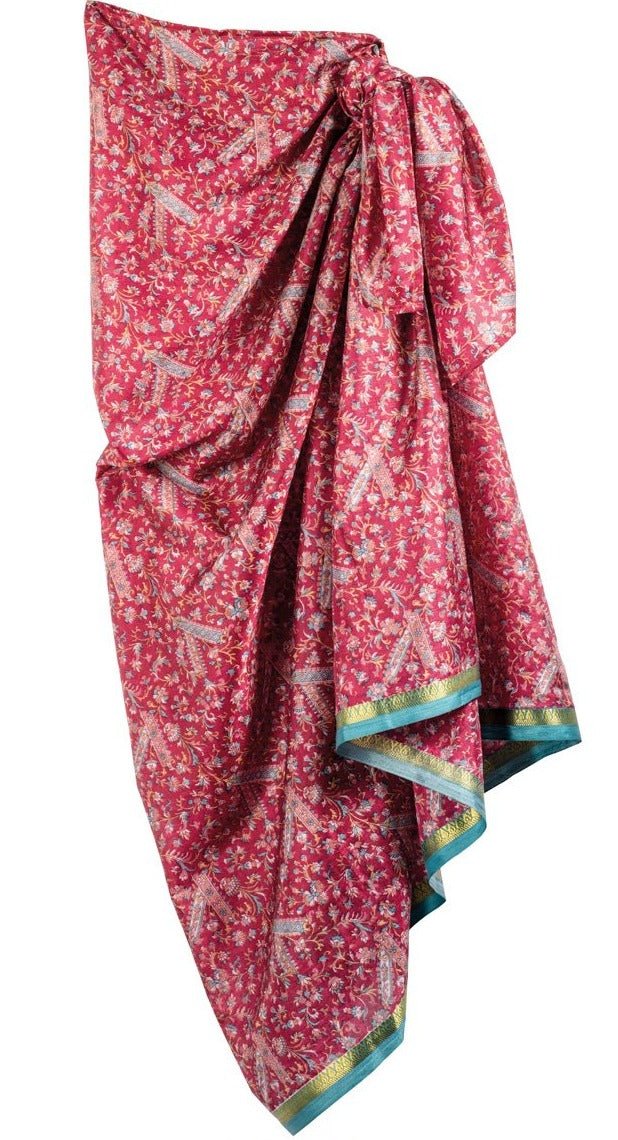 Assorted Colour Recycled Sari Sarong in Bag - SA9 - Uneeka