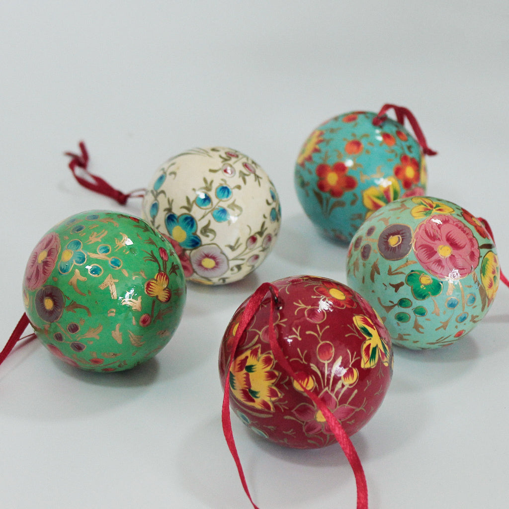 Assorted Floral Decorative Bauble - KPM147 - Uneeka