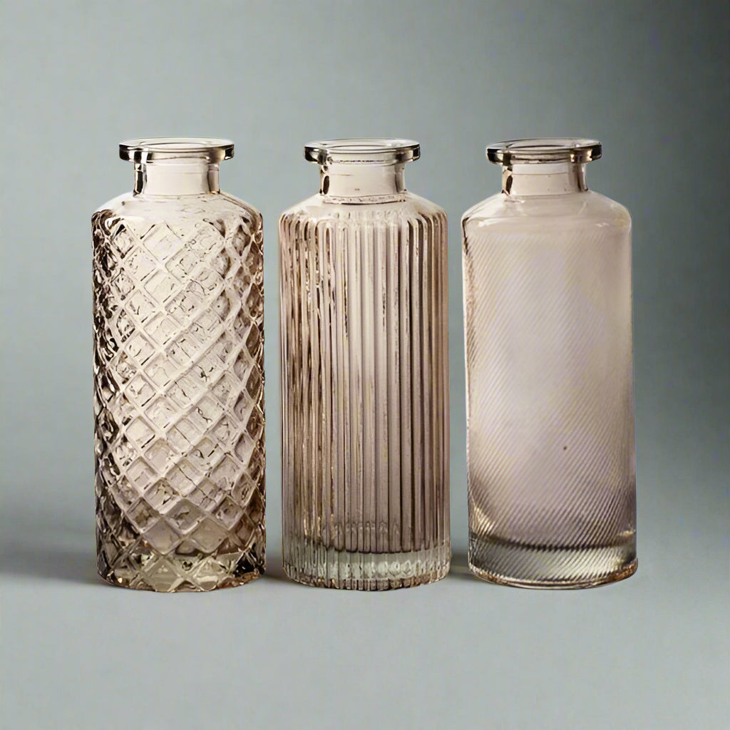 Assorted Pattern Mini Stone Bottle Vases - CV01077 - Uneeka