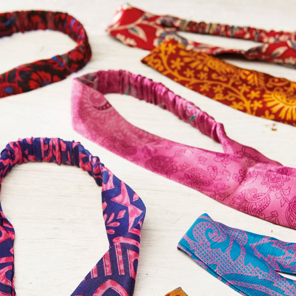 Assorted Recycled Sari Headband - HB107 - Uneeka