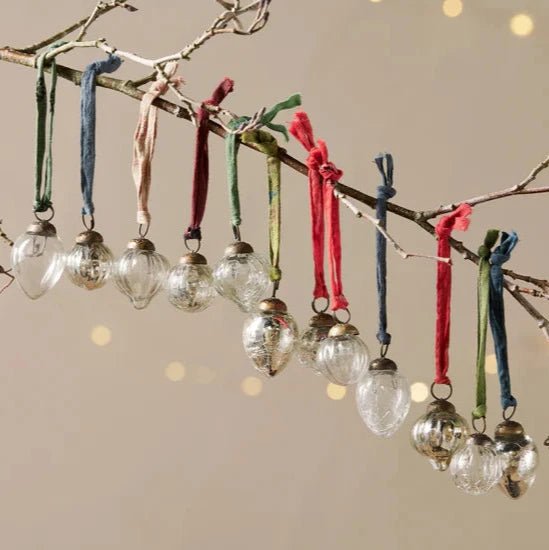 Assorted Silver & Clear Dew Drop Bauble - DD2700GB - Uneeka