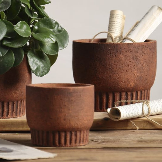 Atijo Rustic Terracotta Indoor Plant Pot* - PT026 - Uneeka