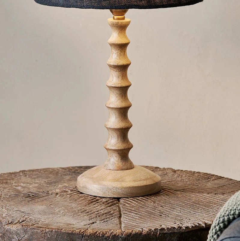 Avisa Mango Wood Bedside Table Lamp Base - AL4201 - Uneeka