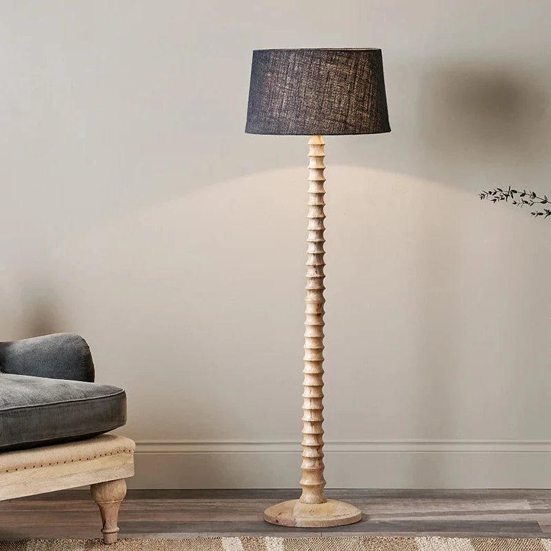 Avisa Mango Wood Floor Lamp - AL4101 - Uneeka