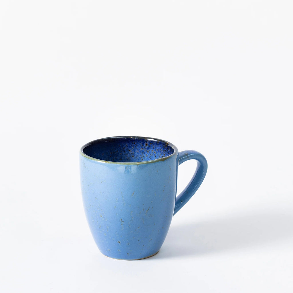 Azure Blue Glazed Stoneware Mug - 882222 - Uneeka