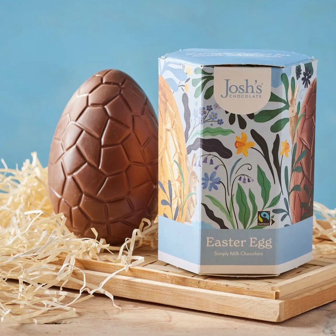 Josh's Chocolate Milk Chocolate Easter Egg - Simply Milk Chocolate Egg - Uneeka