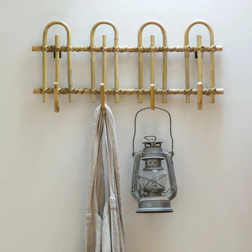 Bamboo Coat Hook Rack - KK23559 - Uneeka