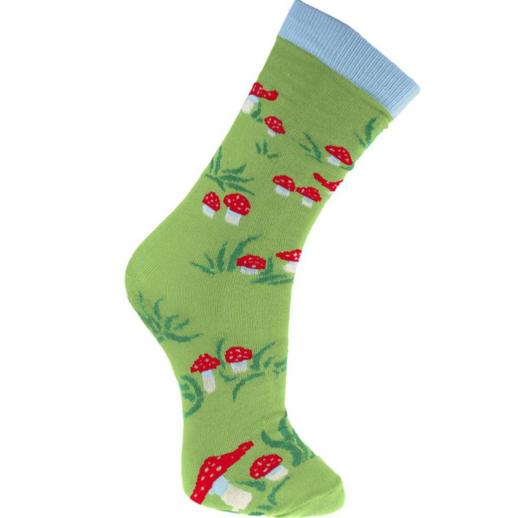 Bamboo Socks - Toadstools - ASP2005MED - Uneeka