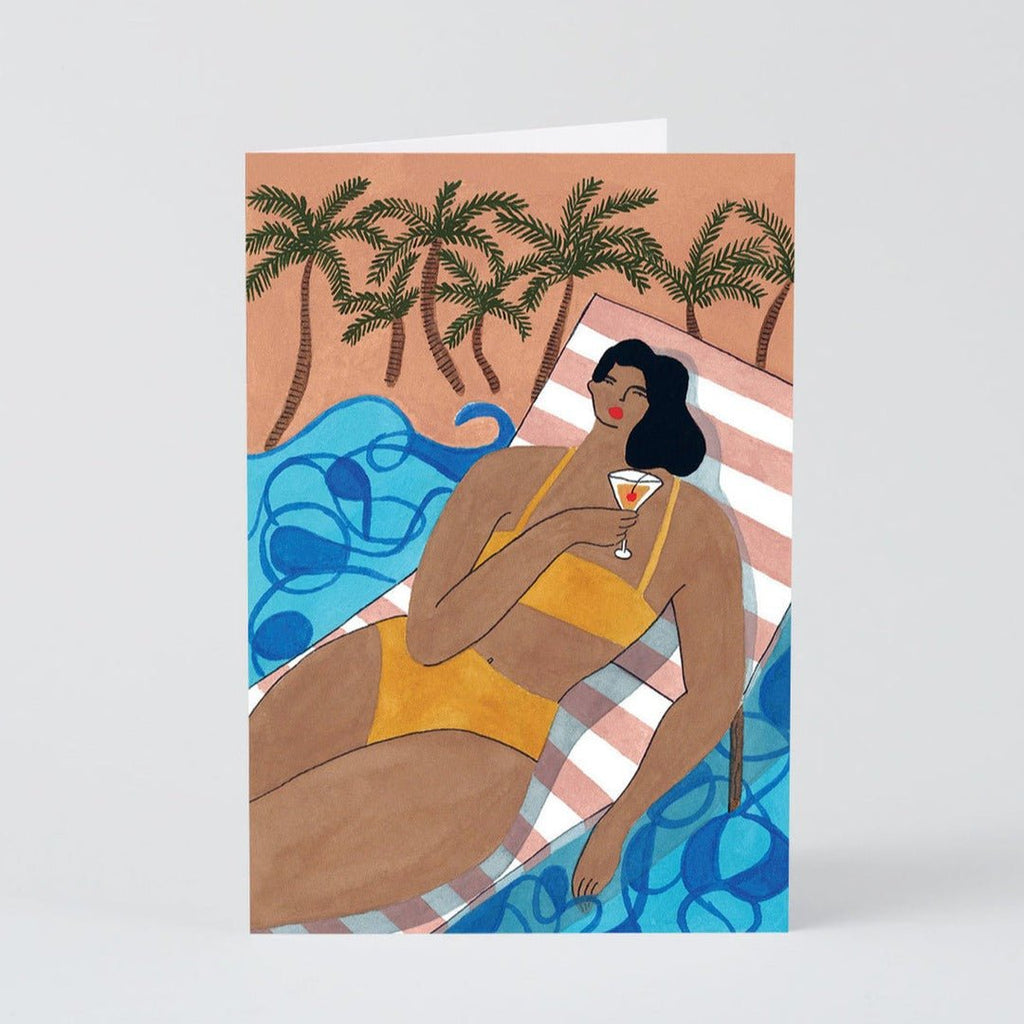 Beach Cocktail Art Card* - CRD256 - Uneeka