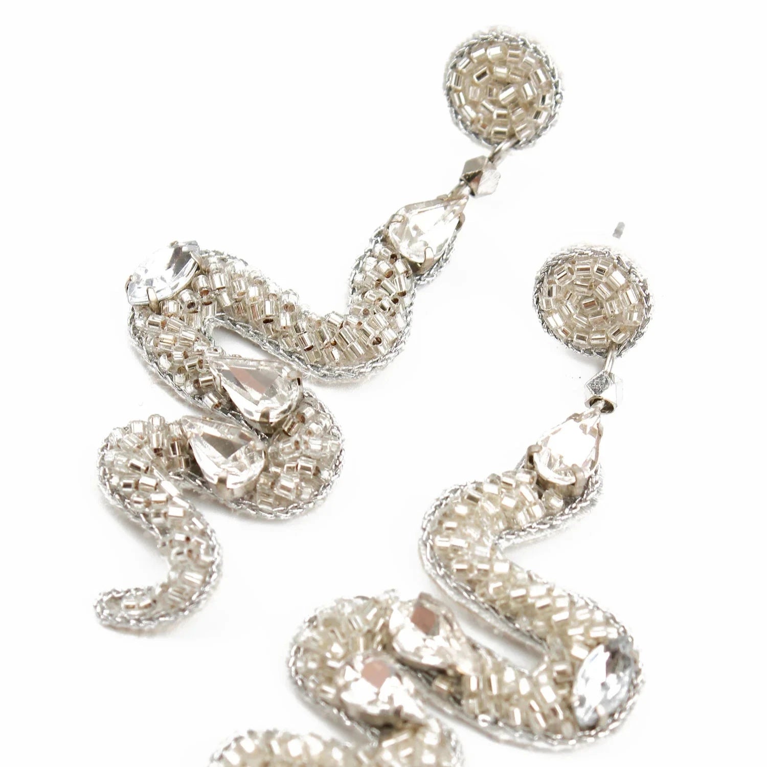 Beaded Snake Earrings - EAR1131 - Uneeka