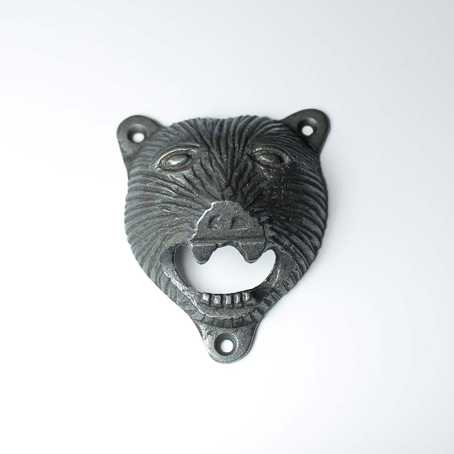 Bear Head Wall Mounted Bottle Opener - 49.411.AI.BEAR - Uneeka