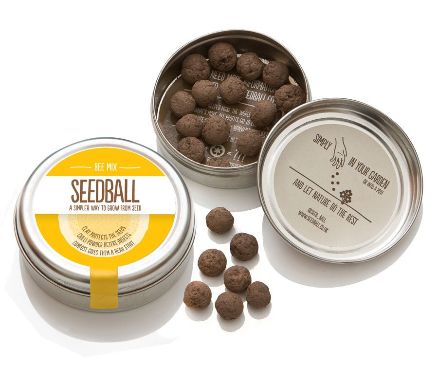 Bee Wildflower Mix Seedball Tin - BEE - Uneeka