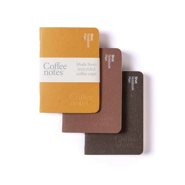 Coffee Notes Repurposed Waste A7 Beer Notebook - NB-3-B-SS-P-SH - Uneeka