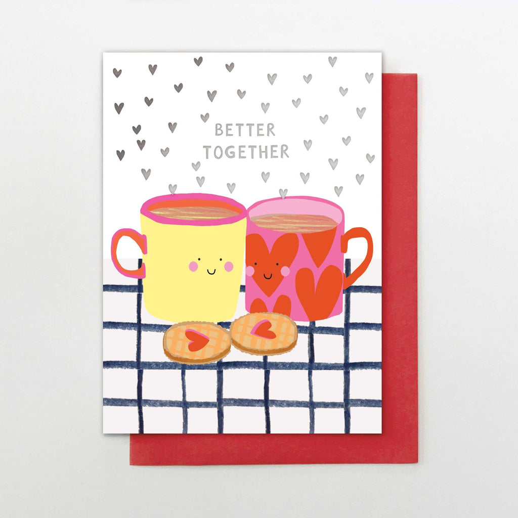 Better Together Tea & Biscuits Greetings Card - IN20 - Uneeka