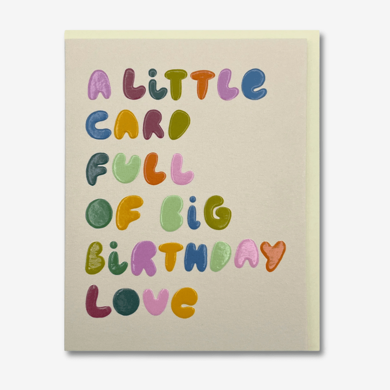 Big Birthday Love Mini Card - LIJ04 - Uneeka