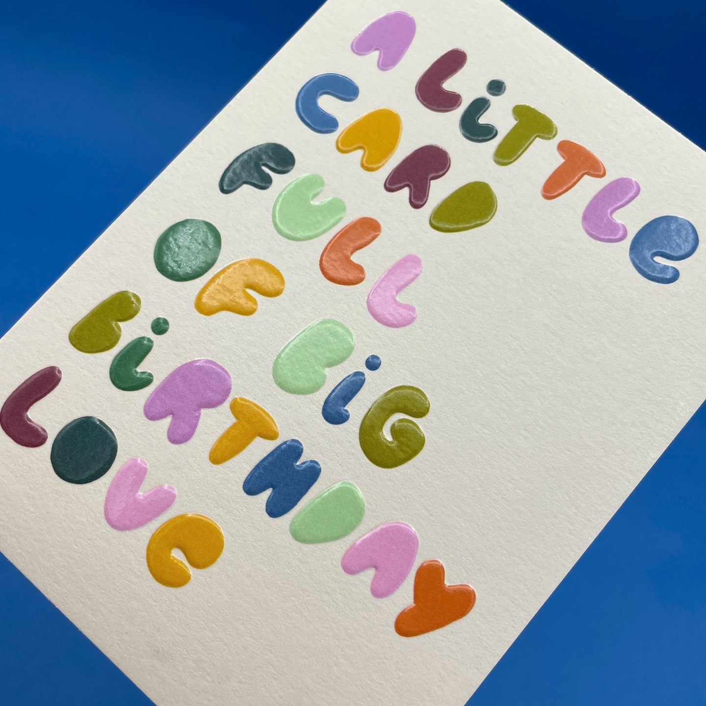 Big Birthday Love Mini Card - LIJ04 - Uneeka