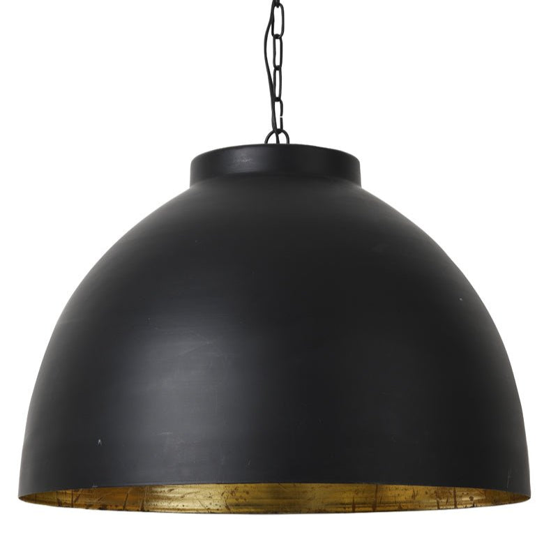Black And Gold Metal Hanging Lamp - 3018512 - Uneeka