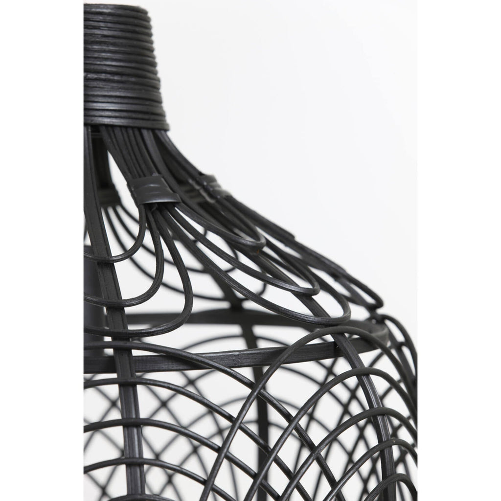 Black Decorative Rattan Hanging Light - 2943812 - Uneeka