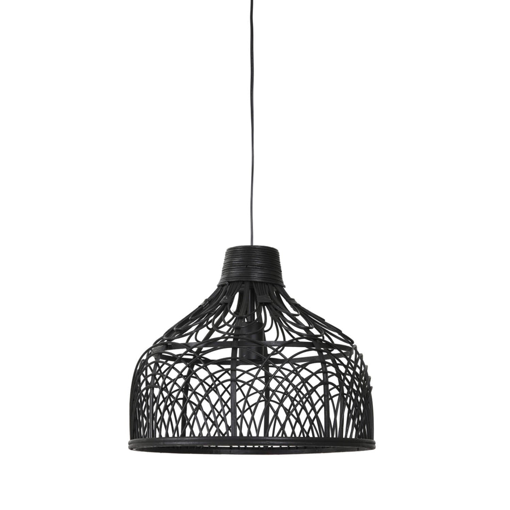 Black Decorative Rattan Hanging Light - 2943812 - Uneeka