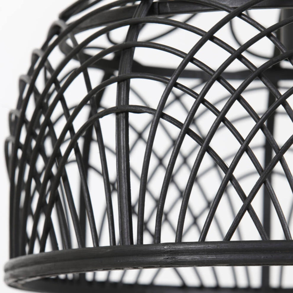 Black Decorative Rattan Hanging Light - 2943812 - Uneeka