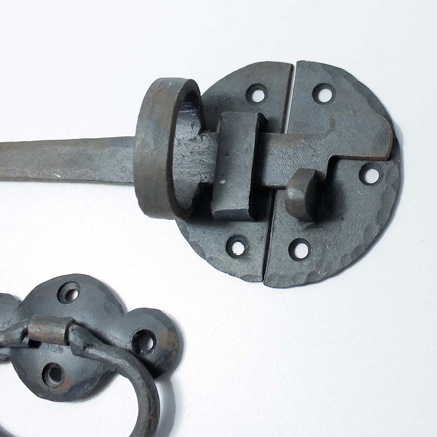 Black Hand Forged Cupboard Catch - 31.328.HFB.200 - Uneeka