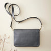 Black Leather Detachable Strap Multi - Function Bag - 18BLA - Uneeka
