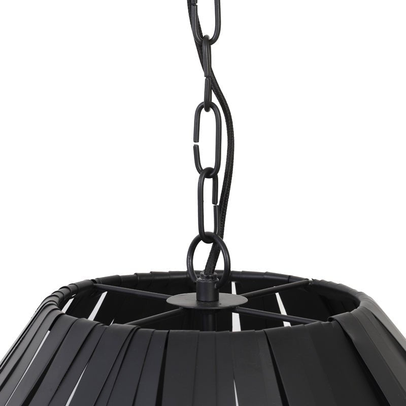 Black Metal Panelled Hanging Lamp* - 2936612 - Uneeka