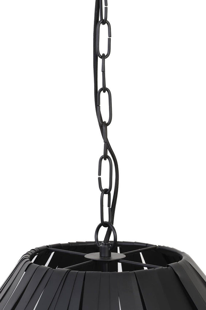 Black Metal Panelled Hanging Lamp* - 2936612 - Uneeka