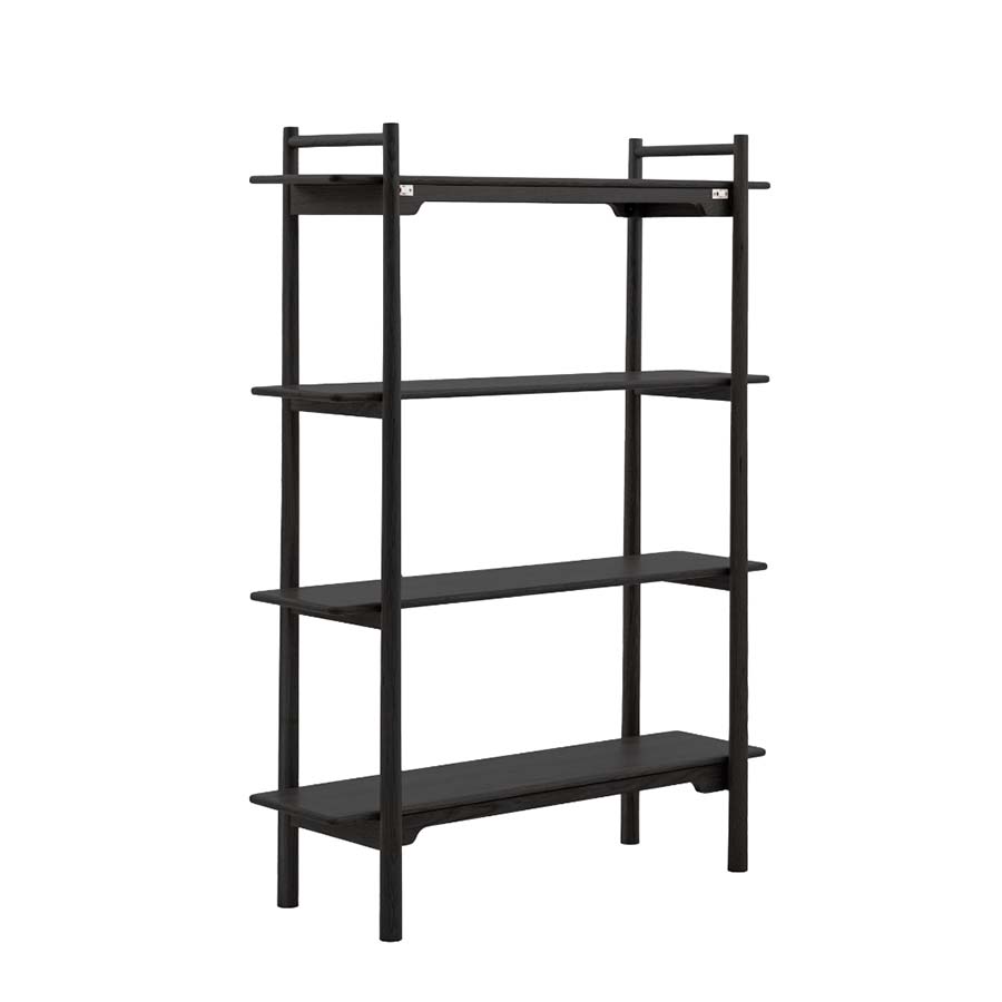 Black Oak Open Display Four Shelf Unit - 895616 - Uneeka