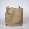 Block Colour Faux Leather Shoulder Handbag - 6773 - KHAKI - Uneeka