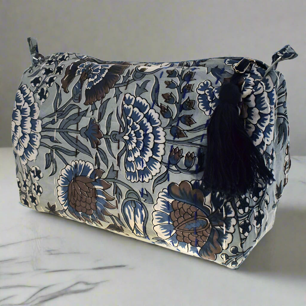 Block Print Cotton Wash Bag - ASP2260 - Uneeka