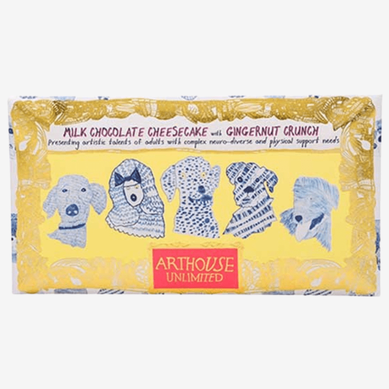 Blue Dogs Milk Chocolate Cheesecake with Gingernut Crunch Bar - CHOC058 - Uneeka