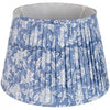 Blue Floral Pure Cotton Pleated Lampshade - SHB24881 - Uneeka