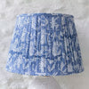 Blue Floral Pure Cotton Pleated Lampshade - SHB24881 - Uneeka