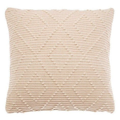 Blush Diamond Pattern Recycled Yarn Cushion - SPCBLB - Uneeka