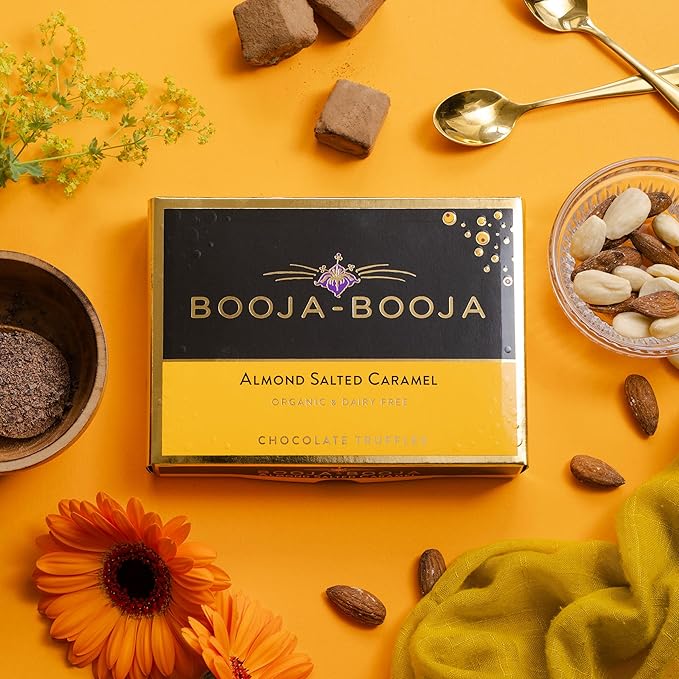 Booja Booja Almond Salted Caramel 8 Vegan Truffles - BB60571 - Uneeka