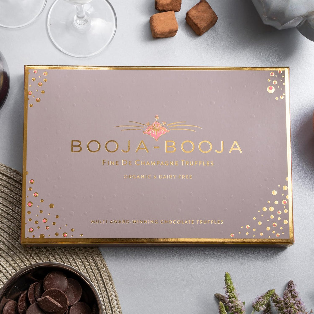 Booja Booja Fine De Champagne 16 Chocolate Vegan Truffles - 60563 - Uneeka