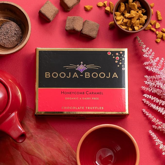 Booja Booja Honeycomb Caramel 8 Vegan Truffles - BB60574 - Uneeka