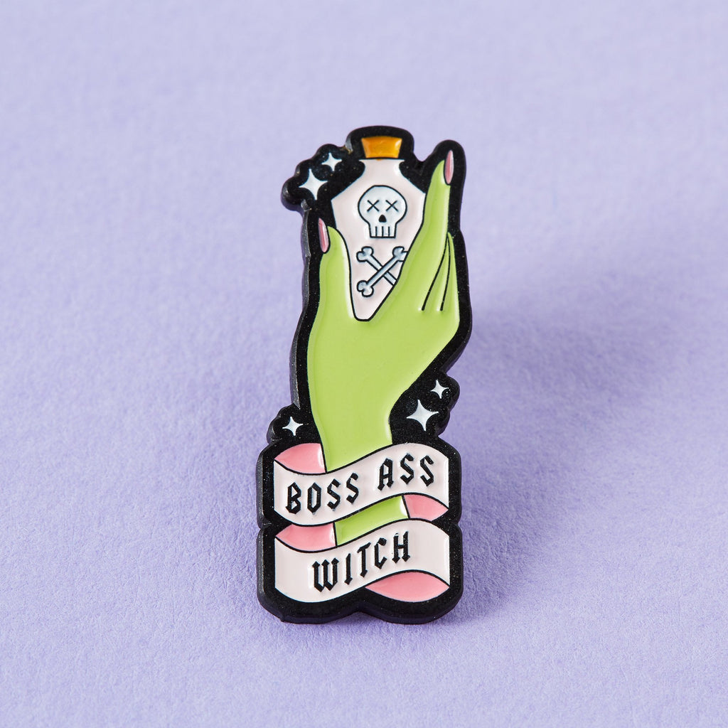 Boss Ass Witch Enamel Pin - EP638 - Uneeka