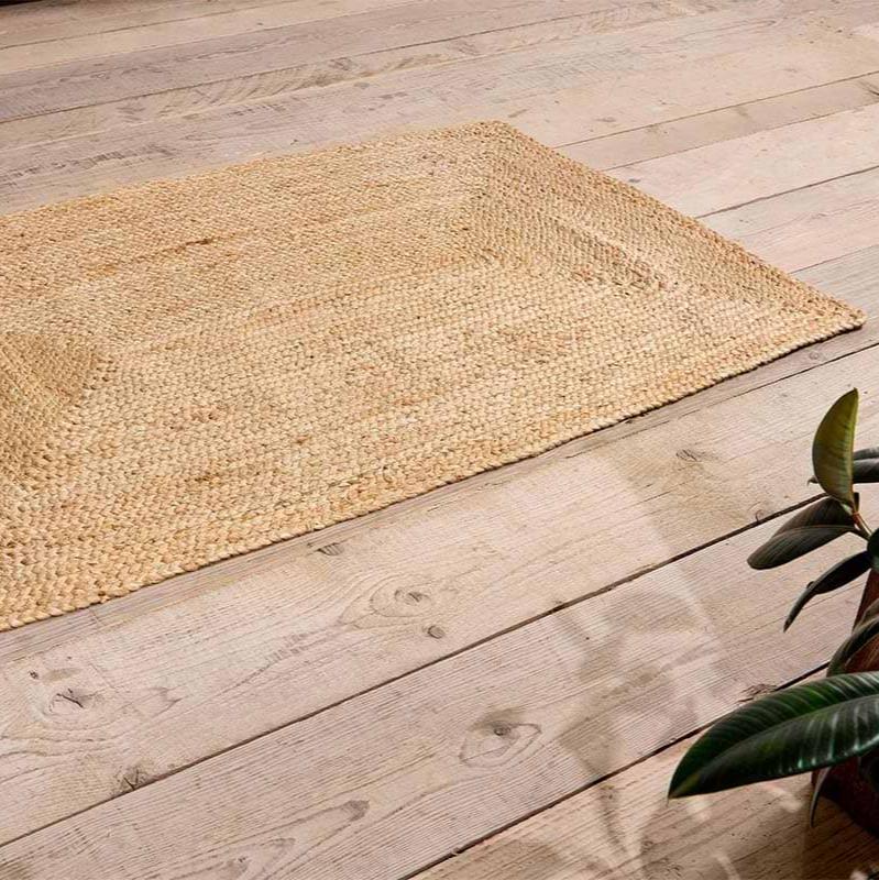 Braided Natural Hemp Rug - BR0101 - Uneeka