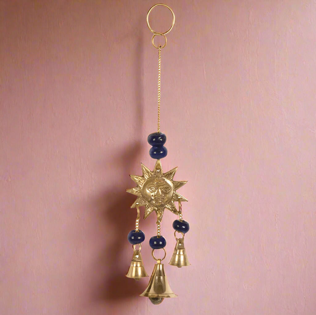 Brass Chime Mini Sun - ASP1417 - Uneeka