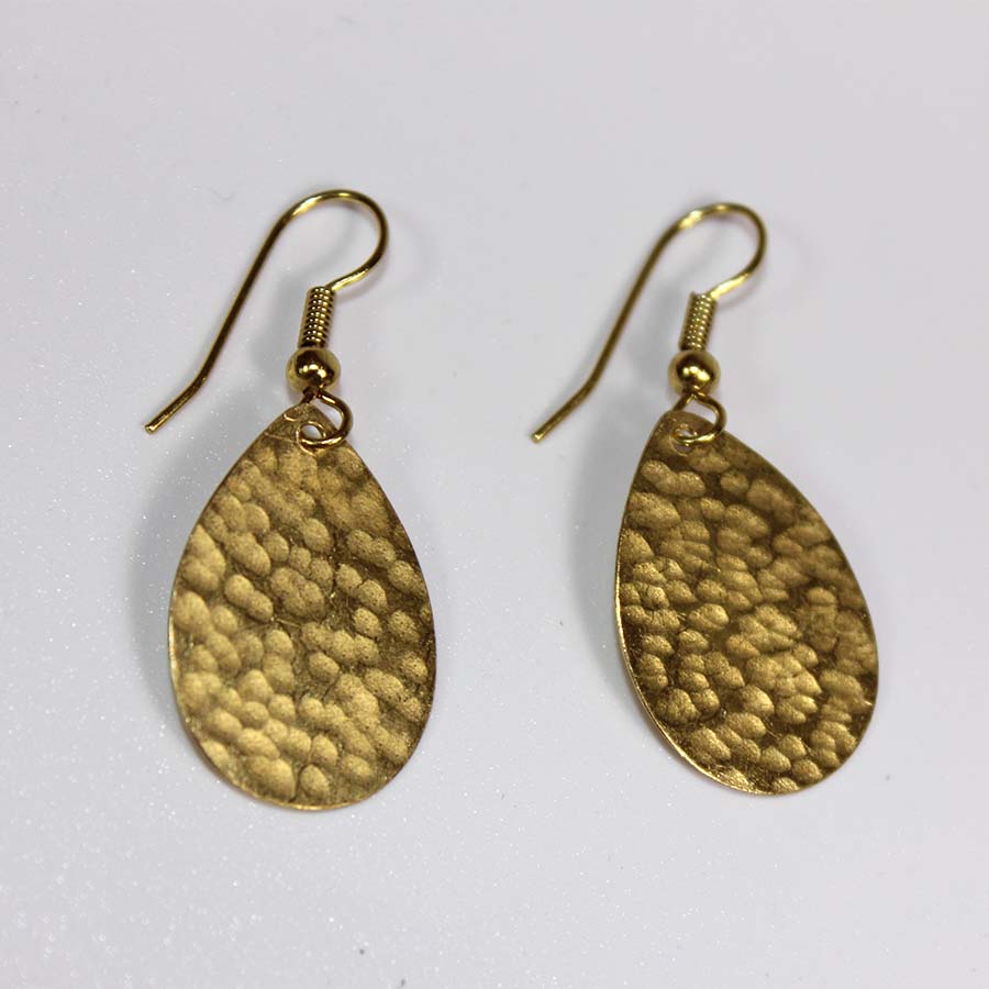 Brass Mini Oval Earrings - JEMB5 - Uneeka