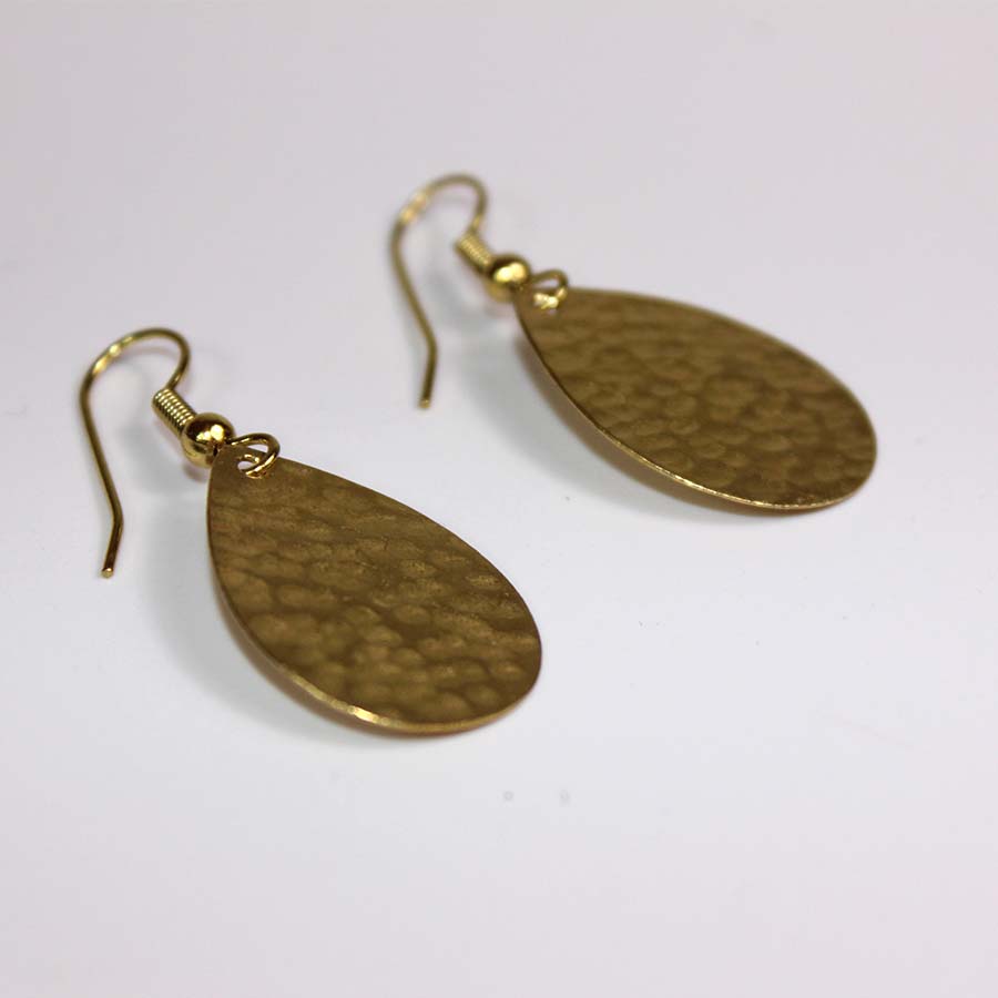 Brass Mini Oval Earrings - JEMB5 - Uneeka